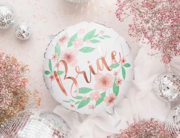 Preview: Folienballon - Bride Blumen - ø 35cm